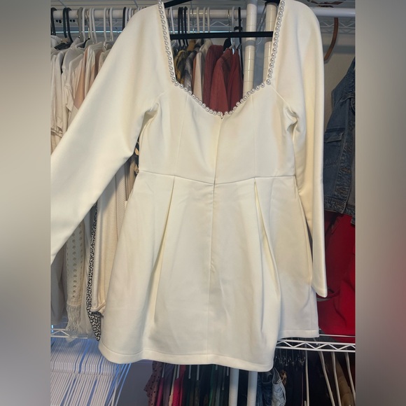 ODD MUSE WHITE PEARL DRESS XL - Picture 5 of 6